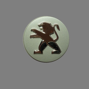 Колпачок заглушка на Пежо 58/55/12 мм серебро