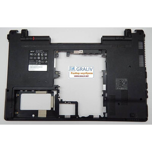 Нижняя часть корпуса, поддон ноутбука Acer Aspire 5625 5553 5820 ZYE36ZR7BAT