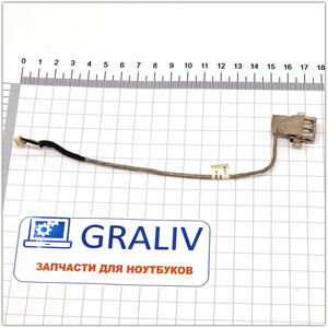 Разъем USB для ноутбука Asus K54, X54 A54 K54LY USB CABLE, 14004-001900