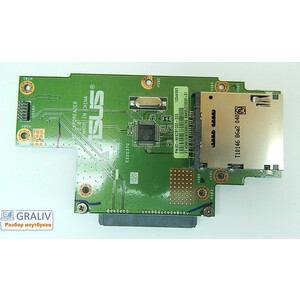 Плата card reader с разъемами SATA ноутбука ASUS K50 60-NVKCR1000-D03