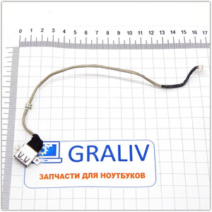 USB разъем на шлейфе ноутбука Lenovo G575, G570, G560, G565, Z560, Z565 DC301009H00
