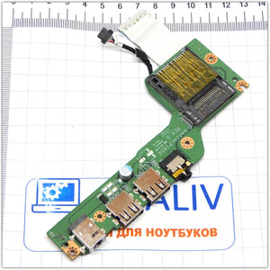 Плата USB и разъема питания ноутбука Acer One 725 DA0ZHAPI6D0
