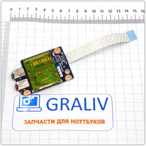 Плата картридер, аудио ноутбука Lenovo G565, G560 LS-5753P