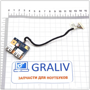 Плата USB разъемов Acer Aspire 5536, 5236, 5740, 5738Z, 5542G p/n 48.4CG04.011 08649-1