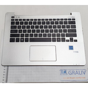 Верхняя часть корпуса, палмрест ноутбука Asus S301, V301, Q301, 13NB02Y1AM0211
