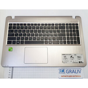 Верхняя часть корпуса, палмрест ноутбука Asus X540L, X540 серии 13NB0B01P07015
