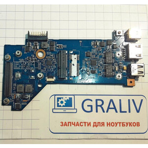 Доп. плата с разьемом питания, usb, lan, ноутбука Acer 4810T, 48.4CQ02.021
