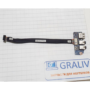 Доп. плата usb, augio ноутбука IRU W255CU, 6-71-W24C8-D02