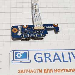 Доп. плата с разьемами usb ноутбука Toshiba A350D, A350, A355, LS-4575P