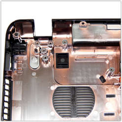Нижняя часть корпуса, поддон ноутбука Acer E1-571G, E1-531G, E1-521G, E1-521, Q5W,  Packard Bell TE11, TV11, ENTE11, AP0HJ000A00 AP0NN000100