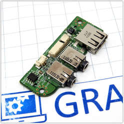 Плата расширения USB портов ноутбука DNS C5500Q (123975) 6-77-C4508-D02A-1