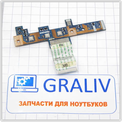 Плата включения, панель включения, кнопка старта ноутбука Acer Aspire 5334, 5516, 5517, 5532, 5541, eMachines E525 E625 E630 E725 ls-4851p