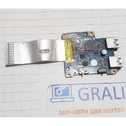 Доп. плата с разьемами usb ноутбука Lenovo Y570, LS-6887P