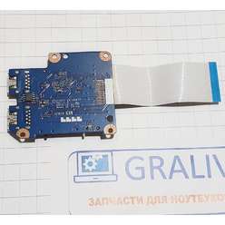 Доп. плата с разьемами usb ноутбука Lenovo Y570, LS-6887P