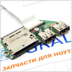 USB плата расширения ноутбука Toshiba Satellite L655 6050A2335001-CARD-A02