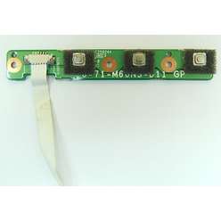 Плата включения, панель включения, кнопка старта ноутбука Clevo M66N / 6-71-M66NS-D11 GP Roverbook Voyager V555