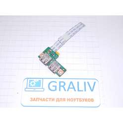 Плата расширения USB портов ноутбука DNS 0123320, MS-1733A VER:1.1