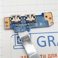Доп. плата с разьемами usb ноутбука Sony SVF15, SVF152, DA0HK8TB6D0