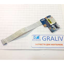 USB плата с картридером ноутбука Dell Inspiron 15-5547, P39F LS-B011P