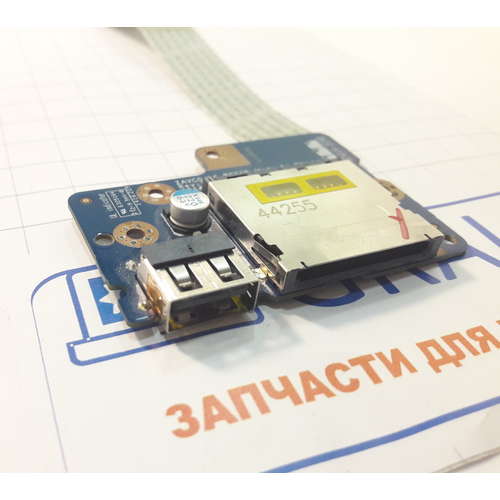 USB плата с картридером ноутбука Dell Inspiron 15-5547, P39F LS-B011P