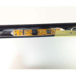 Крышка матрицы в сборе (петли, шлейфы, камера) ноутбука DNS M100P