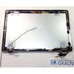 Крышка матрицы в сборе (петли, шлейфы, камера) ноутбука DNS M100P