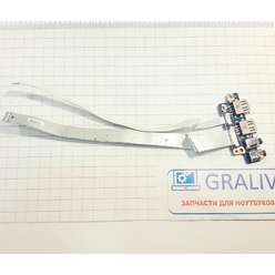 USB плата с аудио разьемом ноутбука Dexp Aquilon O106 W970TU (0806843) 6-71-W95K8-D02