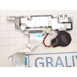 Плата с USB, картридером, кнопкой включения ноутбука Lenovo YOGA 520-14IKB, LS-E541P