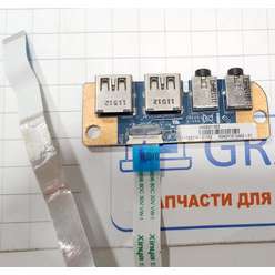 Доп. плата с USB + Audio разьемами ноутбука Toshiba L775, 69N0Y3B10A02
