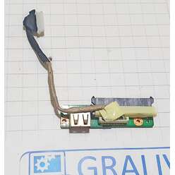 Доп. плата с разъемами usb, hdd ноутбука DNS Mini 0155952,  M116CC_HDD_PCB