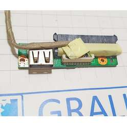 Доп. плата с разъемами usb, hdd ноутбука DNS Mini 0155952,  M116CC_HDD_PCB